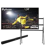 SYLVOX 65' Outdoor Fernseher, 120Hz| 4K Ultra HD | HDR 10 | Dolby Atmos | Google Outdoor TV, WiFi 5G & HDMI 2.1 Wetterfest und IP55 Wasserdicht TV, 1000 Nits Smart Fernseher für Gaming (Modell 2025)