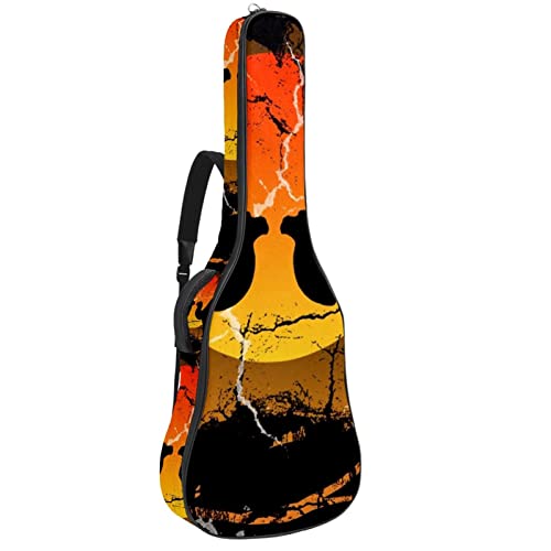 Étui de protection rembourré pour guitare acoustique classique, Multicolore 05, 42.9×16.9×4.7 in, Organiseur de sac - Les Beatles, Paul McCartney, John Lennon, RIngo Starr, George Harrison Étui de protection rembourré pour guitare acoustique classique, Multicolore 05, 42.9x16.9x4.7 in, Organiseur de sac