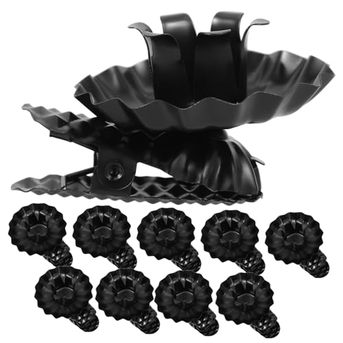 Alipis 10piezas Pinzas De Metal para Velas De Navidad para Candelabros Decoración De Árbol De Navidad