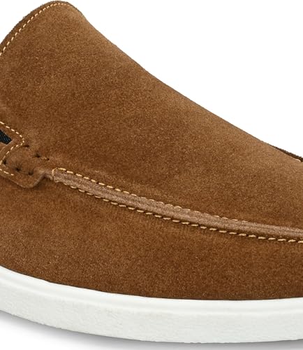 Image of Men Classic Suede Leather Loafers - Cushioned Comfort, Durable Sole & Everyday Luxury
