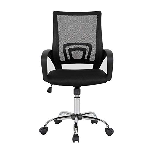 Cadeira De Escritório Giratória Ergonômica Estofado Preta