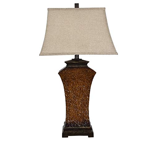 Up To 40% OFF Crestview Collection AVP1059UCOSNG 30.75 Poly Table LAMP, 1 UPS PK, 2.78' Element Lighting, Brown