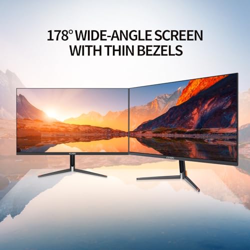 Image of CUNPU 24 Inch Touchscreen Monitor, 10 Point Touch, FHD 1080P 75Hz IPS Screen, 100% SRGB, VESA Wall Mountable, Tilt Adjustment, VGA HDMI USB for PC, Laptop Business & Work Station, Warehouse