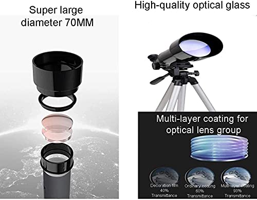 Telescopio refractor 70MM para astronomía para niños miniatura 5
