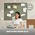 VIVELDA Felt Bulletin Board Tiles 48"x36" 12-Pack, Cork Board Alternative, OEKO-TEX Certified, NRC 0.95 Acoustic Wall Panels, Damage-Free Adhesive, Slatted Design, Home Office, Classroom (Khaki Green)