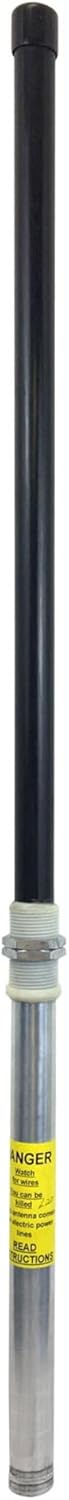 Procomm PT3 Deluxe Compact CB Base Station Antenna Tunable 3ft No Groundplane Needed, Black