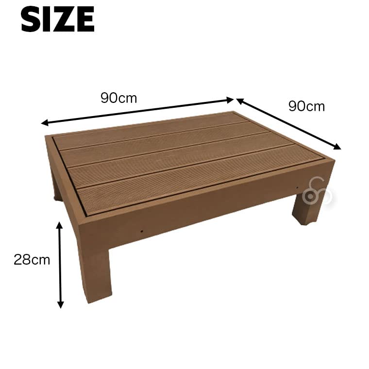 リビングアウト(Living Out) 人工木 ウッドデッキ 90×90cm