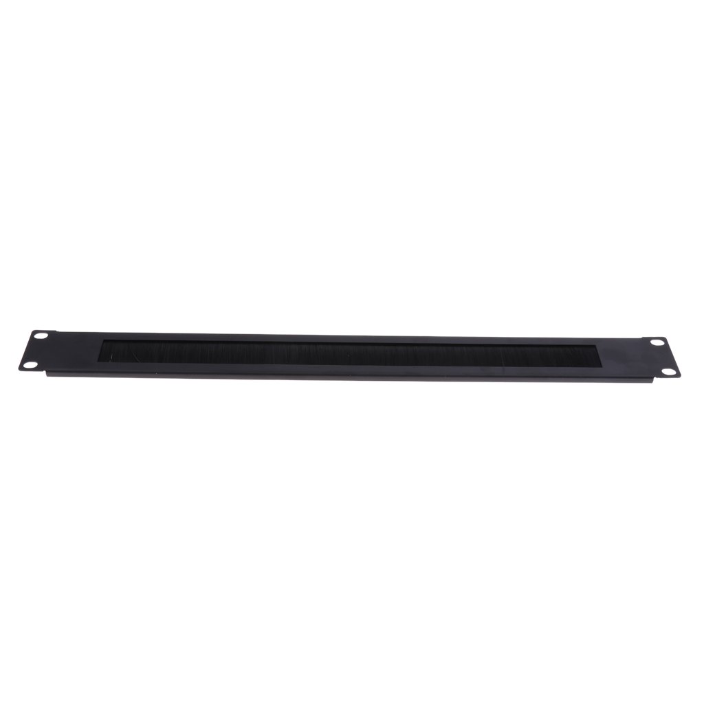Brush Panel 19" 1U Server Data Cabinet Cable Management Rack Mount Bar Slot-image-48