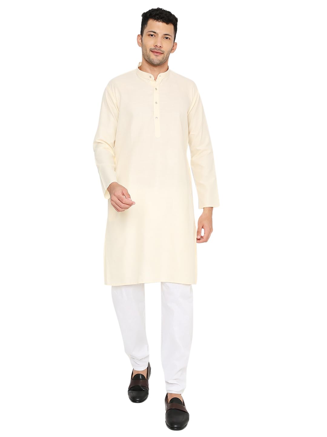 maharaja Magic Cotton Regular Fit, Full Sleeve Kurta Pajama Set for Men [35 Colour Options]-picture-3