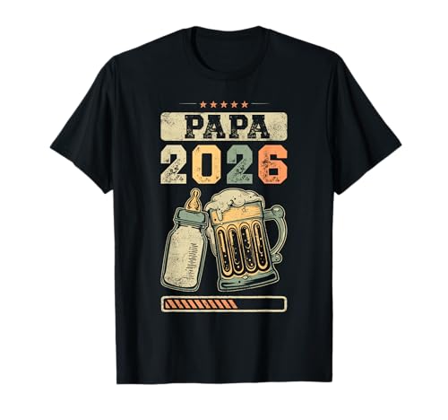 Papa 2026, Anúncio de nascimento, futuro pai, t-shirt do futuro pai