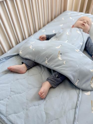 Image of GUNAMUNA gunamuna Unisex Baby, Toddler Wearable Blanket, Sleeping Bag Bamboo Rayon, Sleep Sack with Diaper Zipper, 1.0 TOG