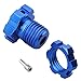 Hobbypark Aluminum 17mm Hex Hubs and Nuts (Splined) & Wheel Wrench for E-Revo/Revo 3.3 / E-Maxx/Summit/T-Maxx/Slayer Pro 4X4 RC Cars Trucks (Navy Blue Hubs)