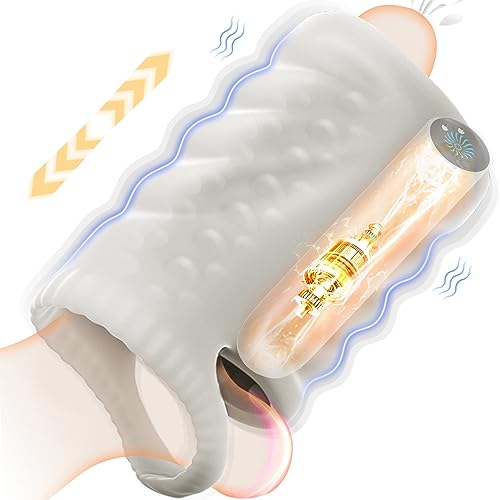 Male Masturbator Stroker Sex Toy for Men, Dual Channel Ultra Soft Vagina Fits All. 10 Powerful Vibrating Penis Trainer Vibrator. Multifunctional Adult Pocket Pussies Experience Sexual Pleasure