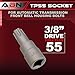 ABN Torx Plus 55 TP55 Torx Socket, 3/8in Square Drive – For Front Bell Housing Bolts & Floor Belts