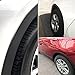 Car Wheel Eyebrow Arch Trim Lips Strip Fender Flare Protector Universal Rubber Wheel Eyebrow Protector for Car and Truck Fender Flare Edge Trim (3.8CM)