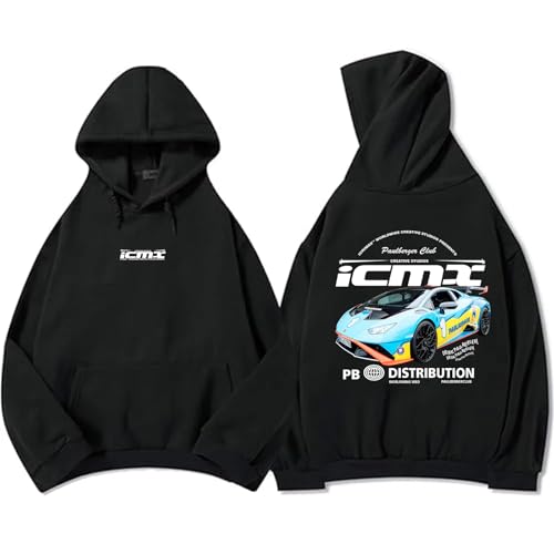 Icrimax Felpe con Cappuccio da Uomo E da Donna, A