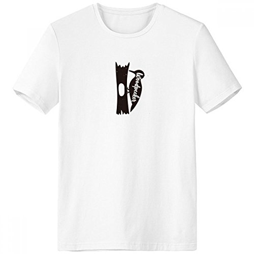 T-shirt col rond homme pivert blanc sport printemps été petit