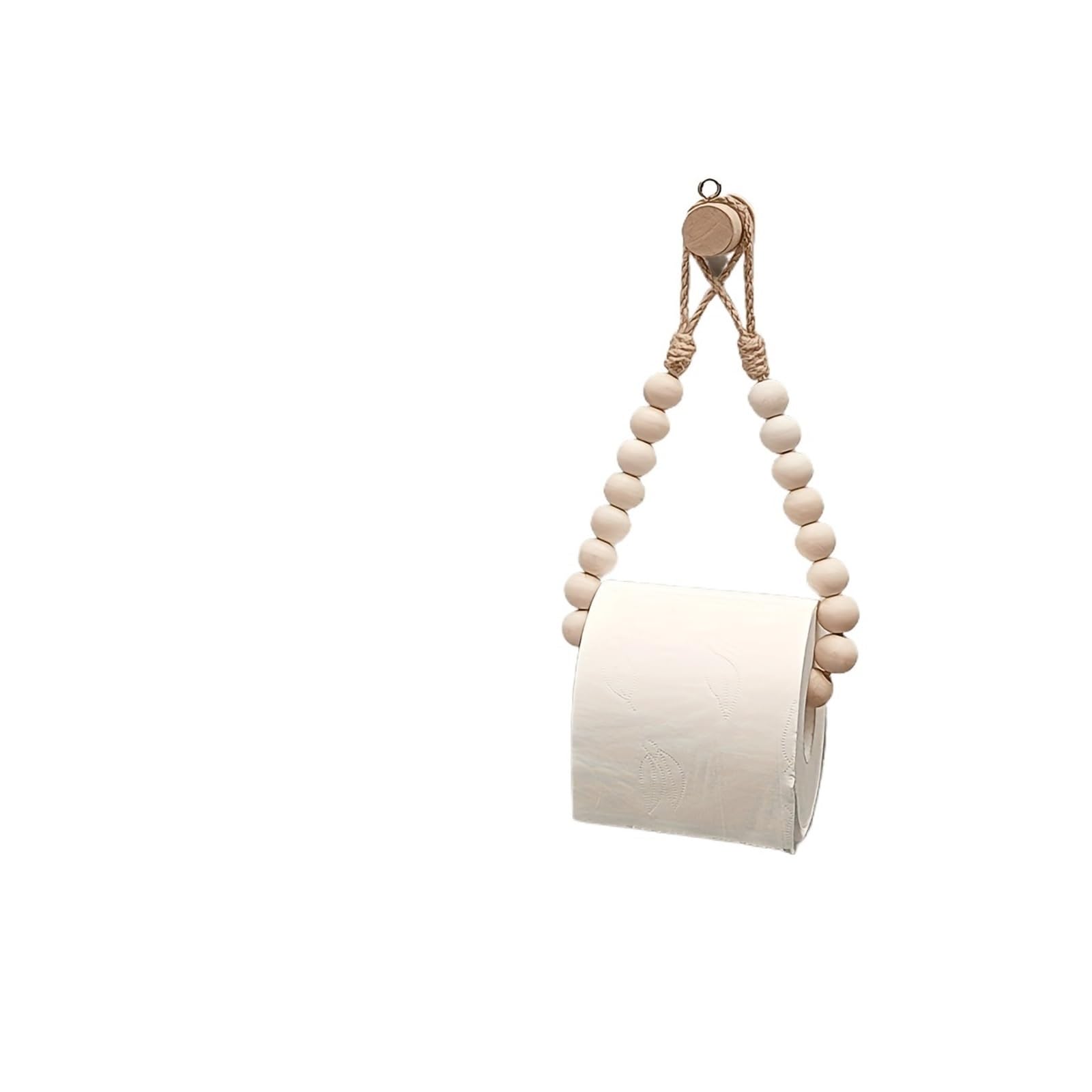 Rope Toilet Roll Holder Drill-Free Jute Rope Paper Towel Holder