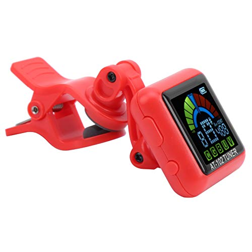 Usb Guitar Tuner Convenient Rechargeable Guitar Tuner For Guitar Beginners For Bass(At-102 Red) #TOP2