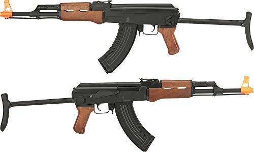 Evike Airsoft - Cyma Sport A.k.47S Under-Folding Airsoft A.k.47 Aeg Ri.fle - Simulated Wood Furniture (Package: G.un Only) #TOP2