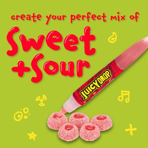 Juicy Drop Sour Candy Gummies 16 Ct Sweet Chewy Candy w/Sour Gel - image 2