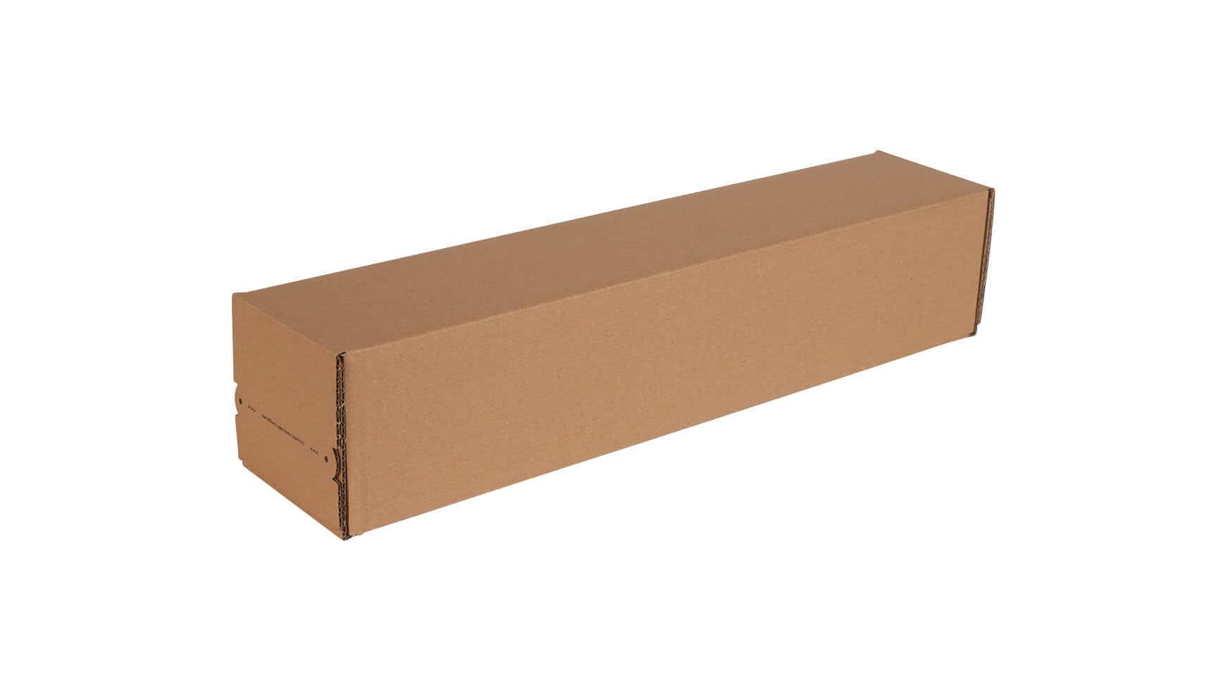 80x Versandhülse Posterbox selbstklebend 530 x 110 x 110 mm B2 Selbstklebestreifen Braun