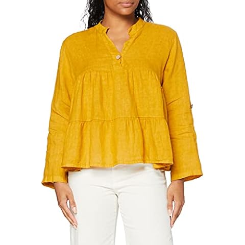 Bonamaison Women's Trlsc100997 Blouse, Ocher, 10 UK Cover