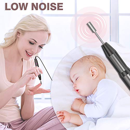 Misiki Elektrische Nagelfräser Professionell Maniküre Pediküre Nagelfeile USB Elektrisches Maniküre Pediküre Set mit 6… – Bild 5