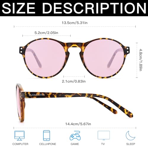 Image of Blue Light Glasses for Woman, AR Coating, Sleep Computer Gaming Glasses, Anti Eyestrain and UV Glare Protection