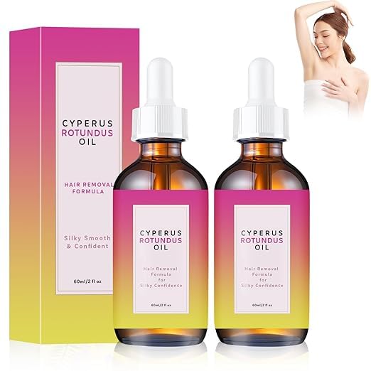 Cyperus Rotundus Oil 60ml | Natural Hair Removal Oil for Women & Men | Helps Reduce Body Hair Growth & Softens Regrowth | Moisturizing & Soothing Formula | For Underarms, Arms, Legs & Bikini Area | All Skin Types (2)-image-48