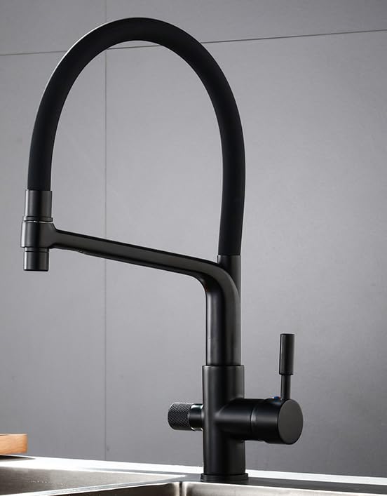 Purificador de agua 60 en <>, grifo, cocina, cocina doméstica, extraíble universal, resistente al agua, incluido el tubo de entrada de agua de <> cm