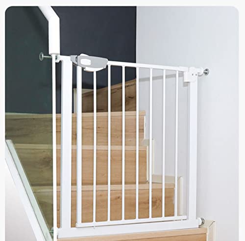 SKY-TOUCH Auto Close Safety Baby Gate 75-84cm Extra Tall Wide Durable Fence Barrier Dog Gate Baby Gates for Stairs & Doorways Easy Install