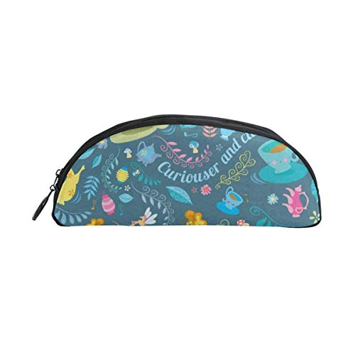 Preisvergleich Produktbild Aquarell Tropisches Blumenmuster Weird Halloween Spinne Federmäppchen Stifttasche Reißverschluss kleine Make-up-Tasche Student Schreibwaren Bürobedarf für Teenager Jungen Mädchen