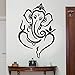 Ganesha - Pegatinas de pared con diseño de elefante hinduista hinduista, decoración del hogar para sala de estar, dormitorio, murales interiores extraíbles de 57 x 84 cm