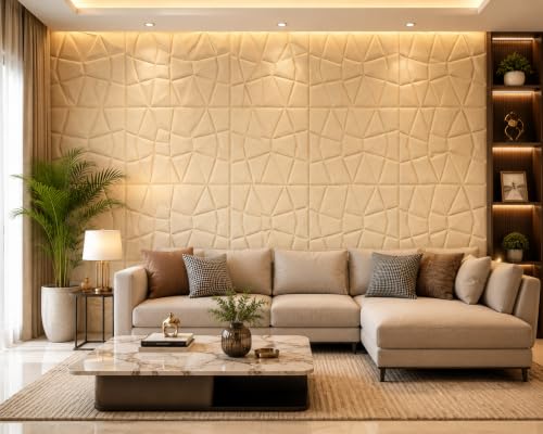 Image of Barebeauty 70 x 70 CM Brick Wallpaper 3D Wall Panel | Self-Adhesive Waterproof Foam Wall Sticker | Peel & Stick Decor for Home, Bedroom & Living Room (Pack of 10, 52.7 Sq. Ft. Approx)