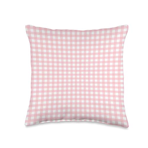pink gingham pillow