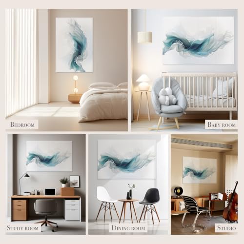 Image of Soon Global 8-Pack Acoustical Wall Panels,48 X 32 Inches Sound Absorbing Panels, Decorative Acoustical Wall Panels, Acoustic Treatment for Recording Studio, Ethereal Illumination