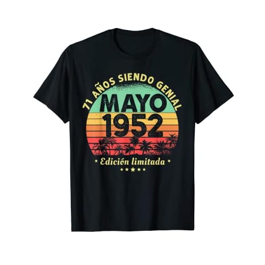 Hombre 71 Años Cumpleaños Regalo Hombre Mayo 1952 Mayo 71 Años Camiseta