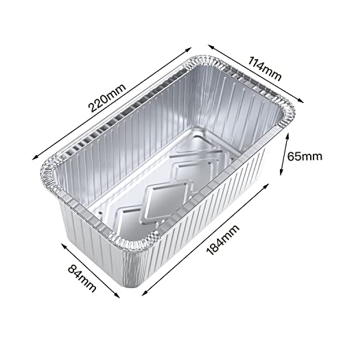 Ballhull 30 Pcs Disposable Tin Foil Loaf Pans 2Lb, 8.5 "X 4.5" X 2.5 "Aluminum Foil Bread Box For Baking Cakes, Bread, Meatloaf, Lasagna #TOP1