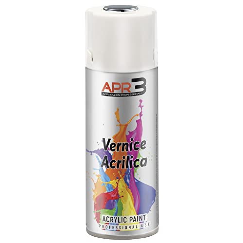 APR3 - Pintura Acrílica en Spray, Color Plata Espejo, Perfecto para Múltiples Aplicaciones en Exterior e Interior, 400 ml