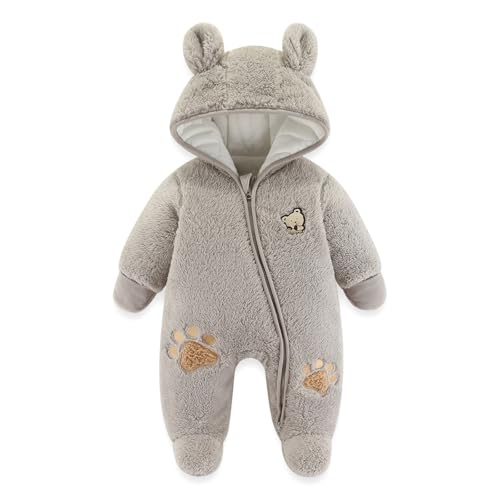 ♥【100% morbida e calda flanella】: tuta neve bambino in materiale di alta qualità, morbido al tatto e innocuo per la pelle del tuo bambino. tuta neve neonato Cotone e poliestere. Abbastanza spessa da tenere al caldo il tuo bambino nelle giornate fredde.