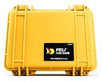 PELI 1120 Kamera Schutzkoffer für DSLR und Linsen, IP67 Wasser- und Staubdicht, 2L Volumen, Kein Schaumstoff, Farbe: Gelb