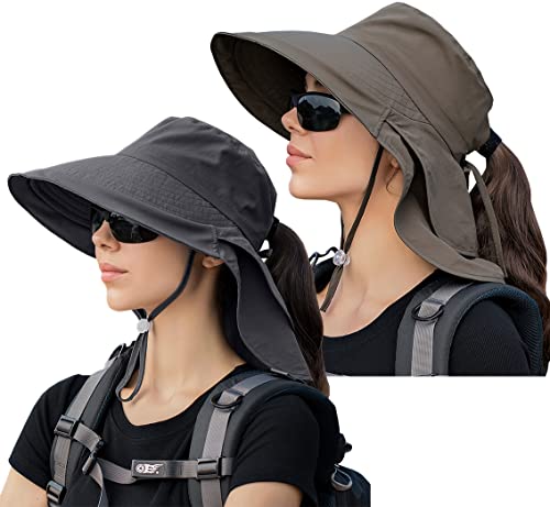 Praktischer Sonnenhut Damen mit Nackenschutz - Perfekter Schutz vor UV-Strahlung
