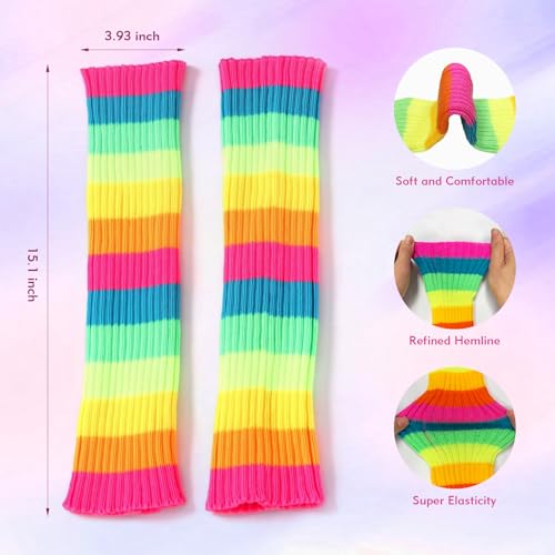 80s leg warmers for women Vibrant Neon Colors kids leg warmers Add a Splash of Color to Your Winter Clothes, Dance or Yoga Wear, Party Accessories2