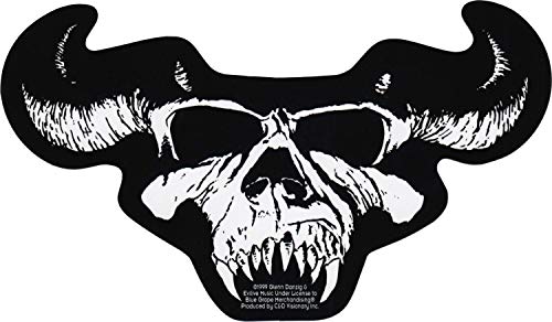 Danzig - White Demon Skull Logo on Black Background - Sticker