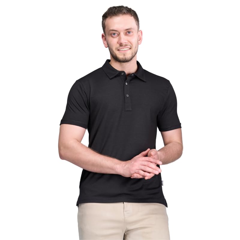 Image of Interwove Bamboo Knitted Polo T-Shirt
