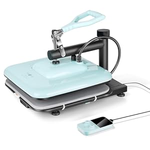 HTVRONT Heat Press Machine for T-Shirts, Heat Press 15 x 15 Professional Heats Up Fast & Distribute Heat Evenly, Swing Away T-Shirt Press Machine for HTV, Sublimation, Heat Transfer Projects (Blue)