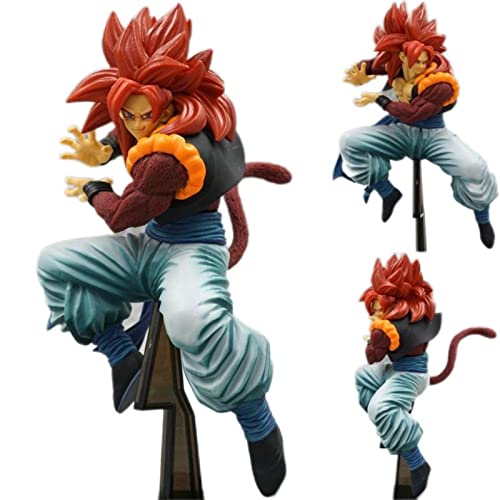 Anime Figure Son Goku Kakarotto Red Hair Dragon Balls Superpower Action Figure Figur Nendoroid Character Model Collectible Toys for Kids,7.2 in