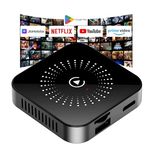 Image of Offbeat Wireless AI CarPlay Box 3-in-1 with Android Auto YouTube Netflix Prime Jio Hotstar 4GB RAM 32GB Storage TF Card & USB 256GB Support with HDMI Output for 4K Video (Black)