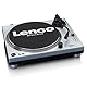 Lenco L-3809 Plattenspieler - DJ Plattenspieler mit Direktantrieb - USB - Vorverstärker - 33 und 45 U/min - MMC - RCA- Line Out - Blau Metallic